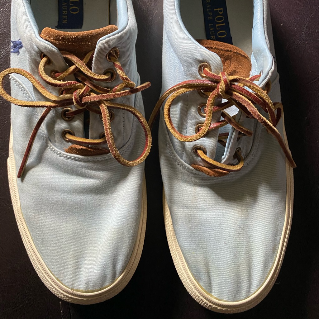 Preowned Polo Baby Blue Mens Shoes